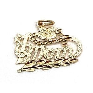 14K Yellow Gold # 1 Mom Pendant